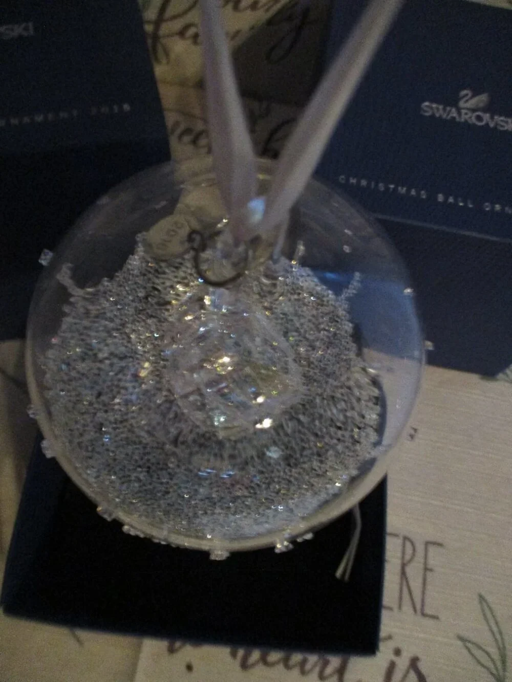 Swarovski 2014 Annual Christmas Star in Ball Ornament  in box